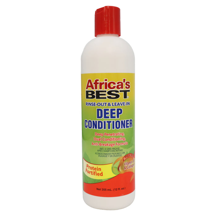 Africa's Best Deep Conditioner Rinse Out Leave In, 12 Oz