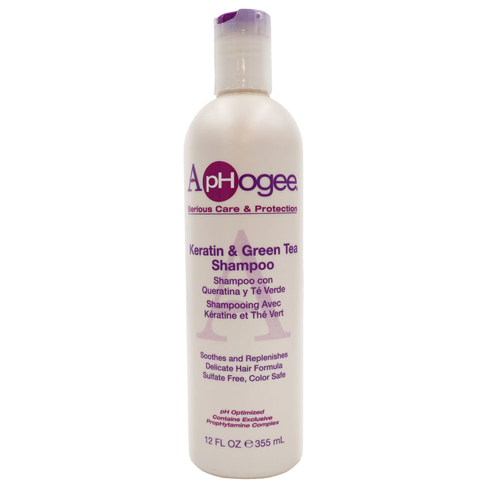 ApHogee Shampoo, Keratin and Green Tea, 12 Oz