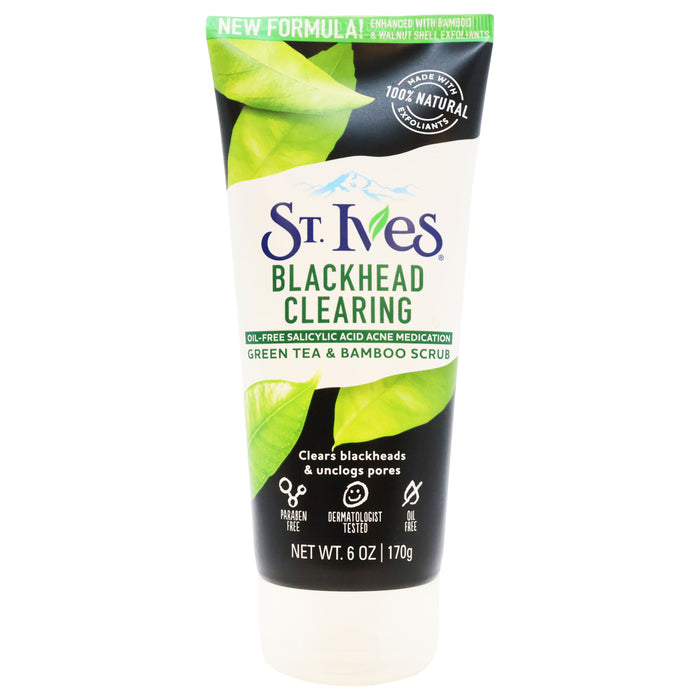 St. Ives Blackhead Clearing Green Tea and Bamboo Face Scrub 6 Oz.