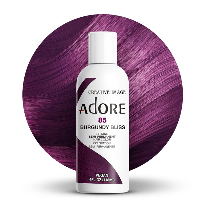 Adore Semi Permanent Hair Color,Burgundy Bliss,85