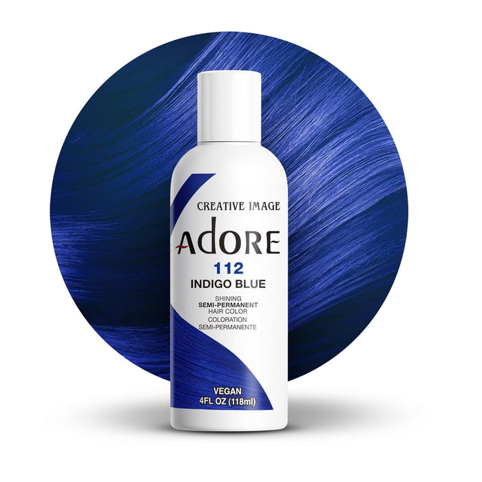 Adore Semi Permanent Hair Color,Indigo Blue,112