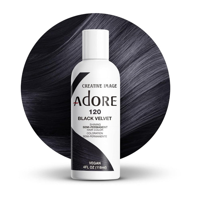 Adore Semi Permanent Hair Color,Black Velvet,120