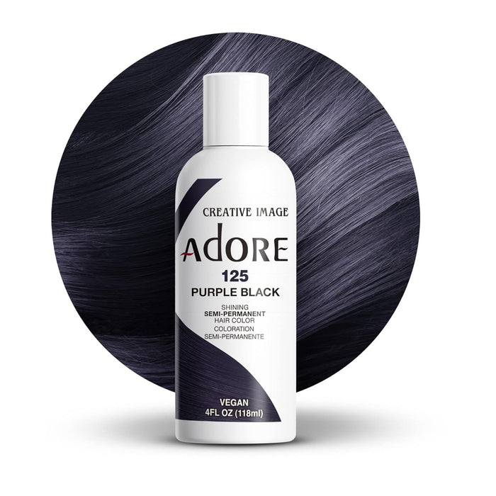 Adore Semi Permanent Hair Color,Purple Black,125
