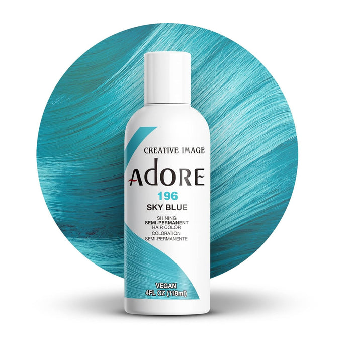 Adore Semi Permanent Hair Color,Sky Blue,196