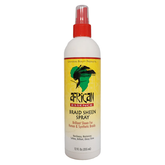 African Essence Braid Sheen Spray, 12 Oz