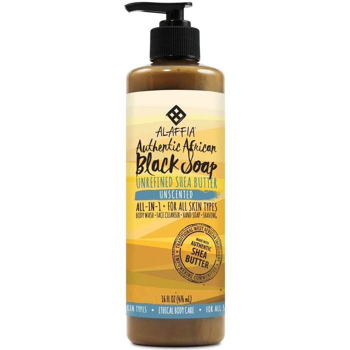 Alaffia African Black Soap Natural Beauty & Skin, 16 Oz.
