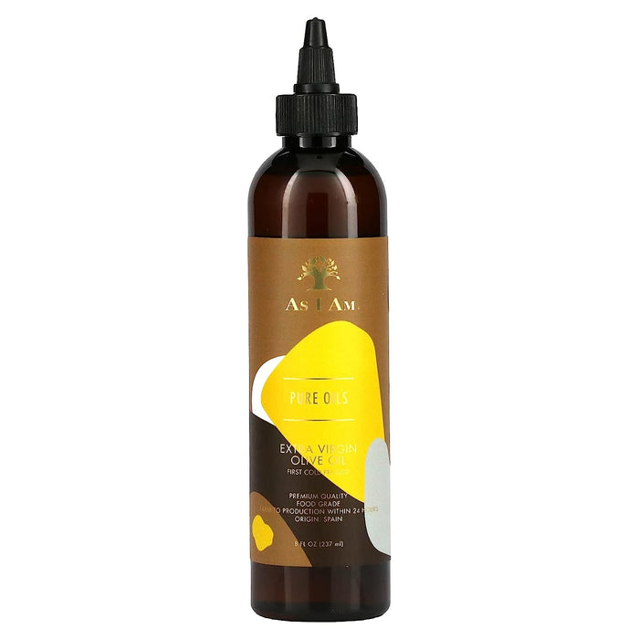 As I Am Pure Oils Extra Virgin Olive Oil, 8 Oz.