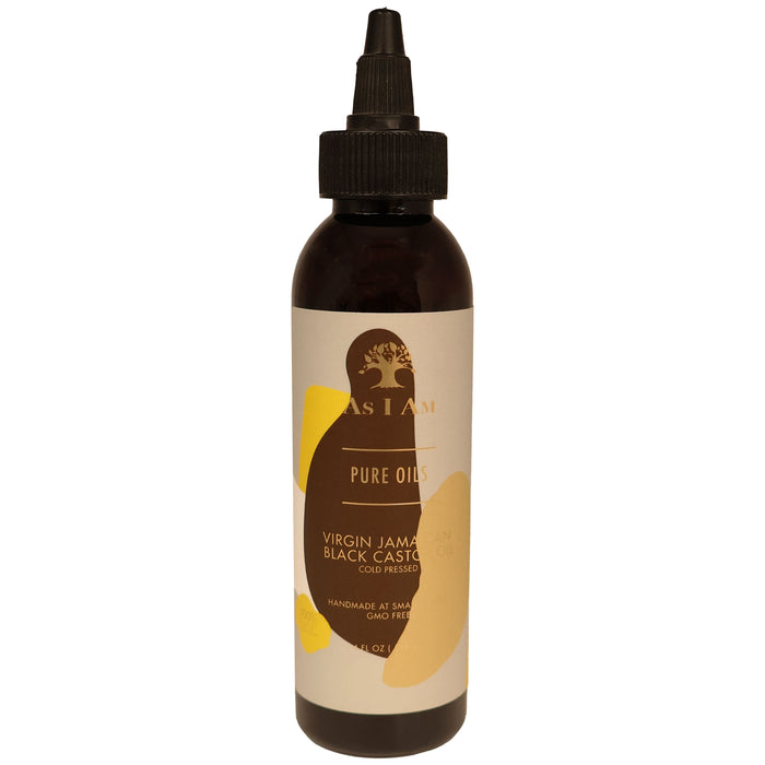 As I Am Pure Oils Virgin Jamaican Black Castor Oil, 4 Oz.
