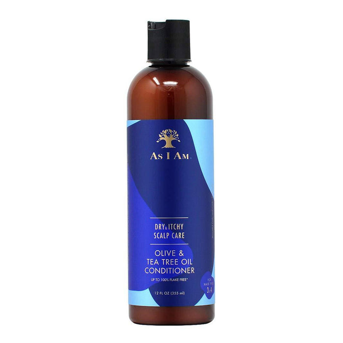 As I am Dry & Itchy Scalp Care Olive & Tea Tree Oil Conditioner, 12 Oz.