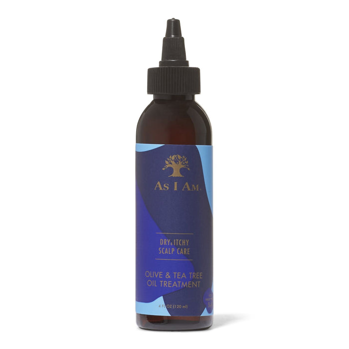 As I Am Dry Itchy Scalp Care Olive Tea Tree Oil Treatment, 4 Oz.