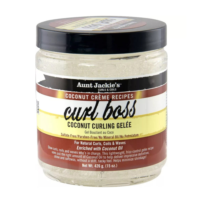 Aunt Jackies Coconut Creme Curl Boss Curling Gelee, 15 Oz.