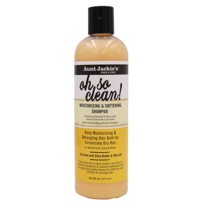 Aunt Jackies Oh So Clean Moistsoft Shampoo, 12 Oz