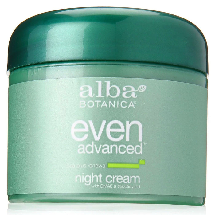 Alba Botanica Even Advanced Night Cream, Sea Plus Renewal 2 Oz.