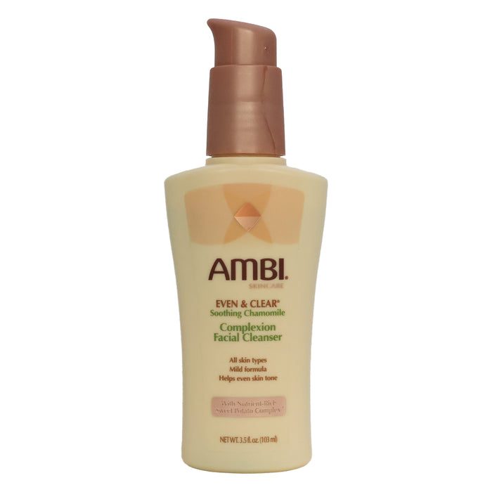 AMBI Even Clear Soothing Chamomile Complexion Facial Cleanser, 3.5 Oz.