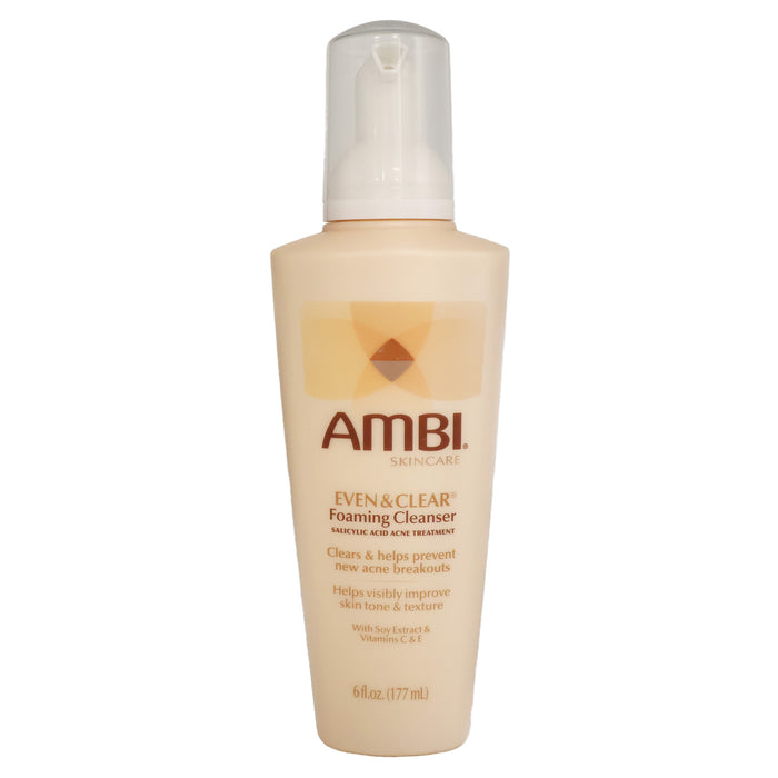 Ambi Even Clear Foaming Cleanser, 6 Oz.