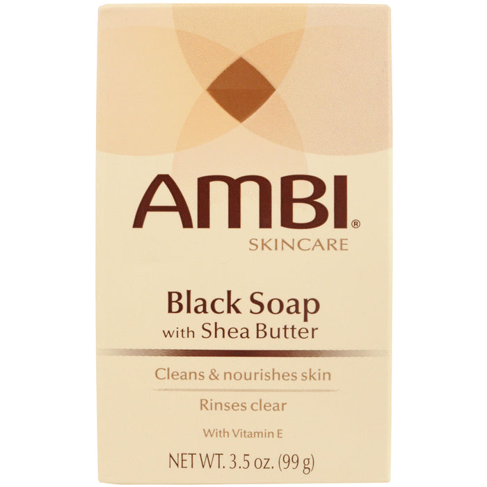 Ambi Soap Black Soap Clean Nourishes Skin, 3.5 Oz.