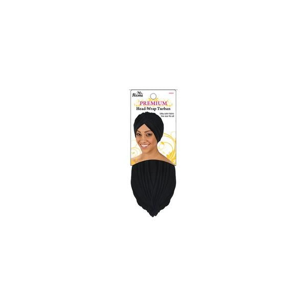 Annie Ms Remi Premium Head Wrap Turban Black