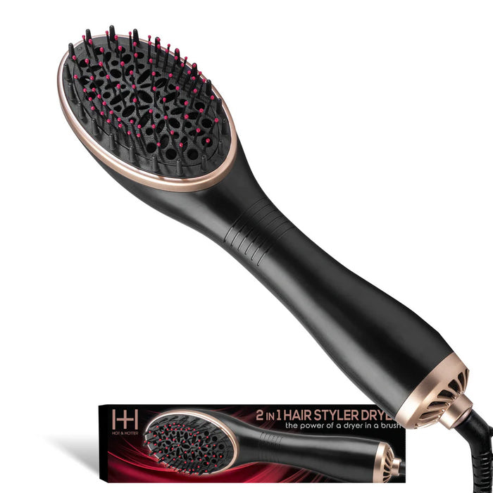Hot and Hotter 2 in 1 Ceramic Hair Styler Dryer, 1000W, 120V