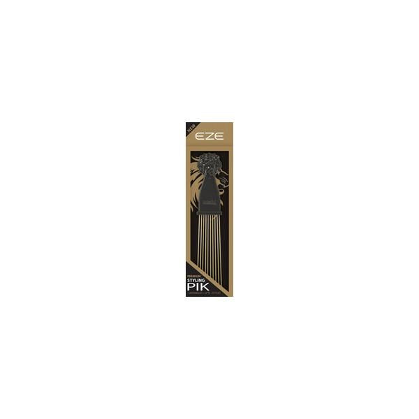 Eze Hair Pik - Hair Styling Fan Pik, Black, Gold Coated