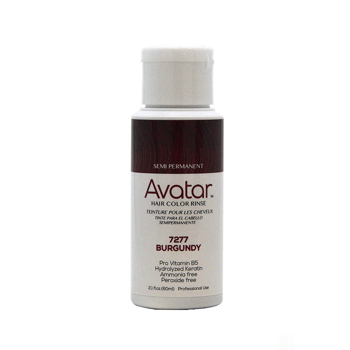 Avatar Semi Permanent Hair Color Rinse Burgundy, 2.1 Oz.