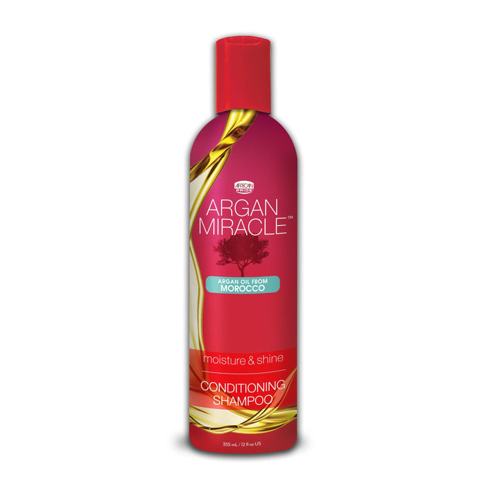 African Pride Argan Miracle Conditioning Shampoo, 12 Oz.
