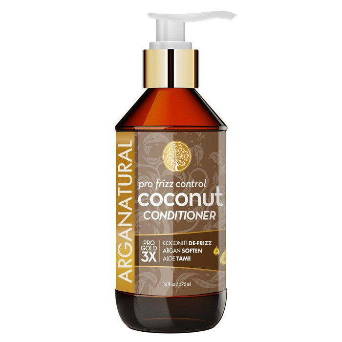 Arganatural Gold Pro Frizz Control Coconut Conditioner 16 Oz.