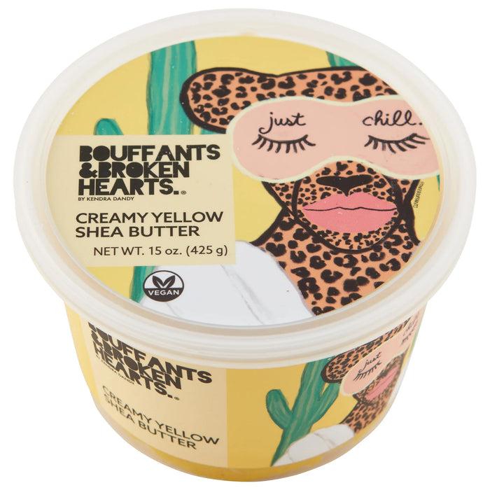 Ashanti Bouffants and Broken Hearts Creamy Yellow Shea Butter, 15 Oz