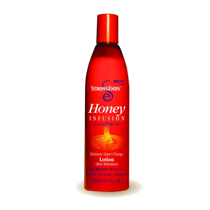 Biocare Labs StrongEnds Honey Infusion Moisture Supercharge Lotion, 12 Oz.