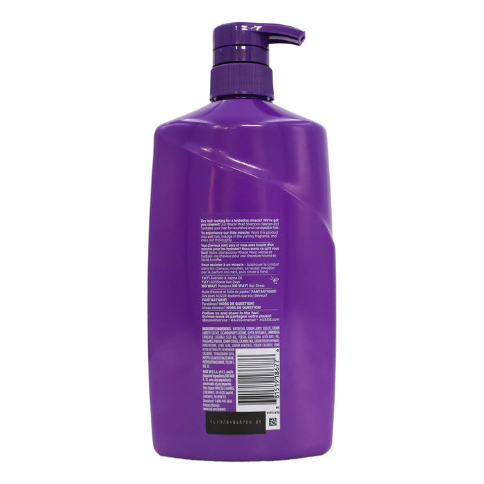 Aussie Miracle Moist Shampoo, 26.2 Oz.