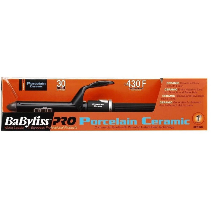 Babyliss Pro Babp100S Porcelain Ceramic Spring Curling Iron