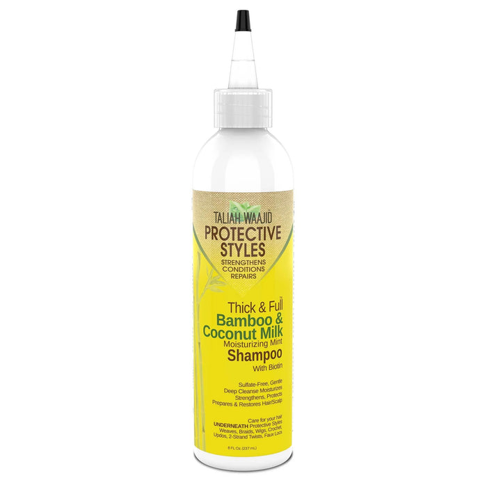 Taliah Waajid Thick And Full Bamboo And Coconut Milk Moisturizing Mint Shampoo 8 Oz