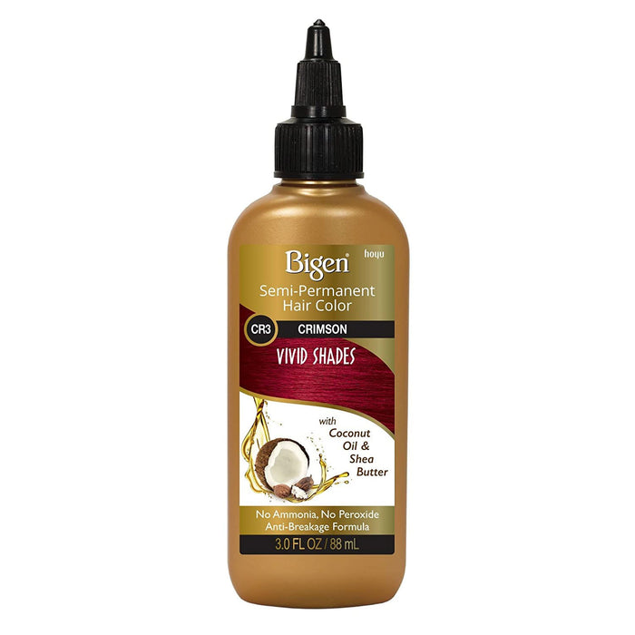 Bigen Semi Permanent Vivid Shades Hair Color CR3 Crimson 3 Oz.
