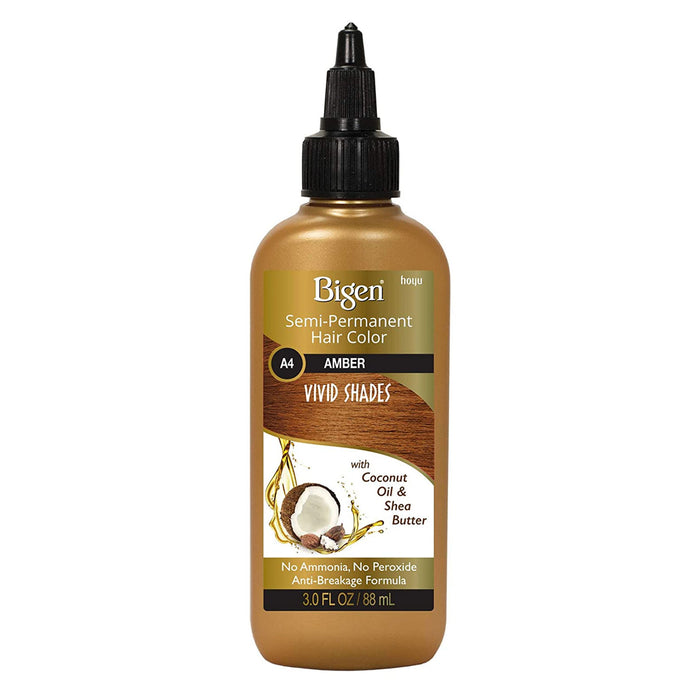 Bigen Semi Permanent Vivid Shades Hair Color A4 Amber 3 Oz.
