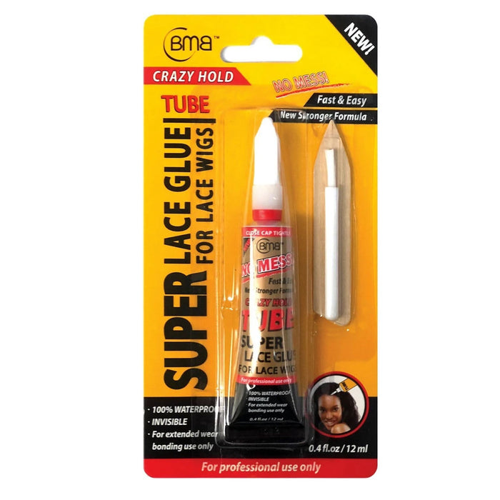 Bmb Super Lace Glue Crazy Hold Tube, 0.4 Oz.
