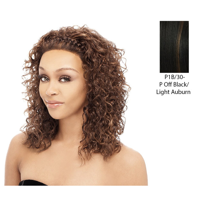 Synthetic Lace Front Wig,Mix Off BlackLight Auburn