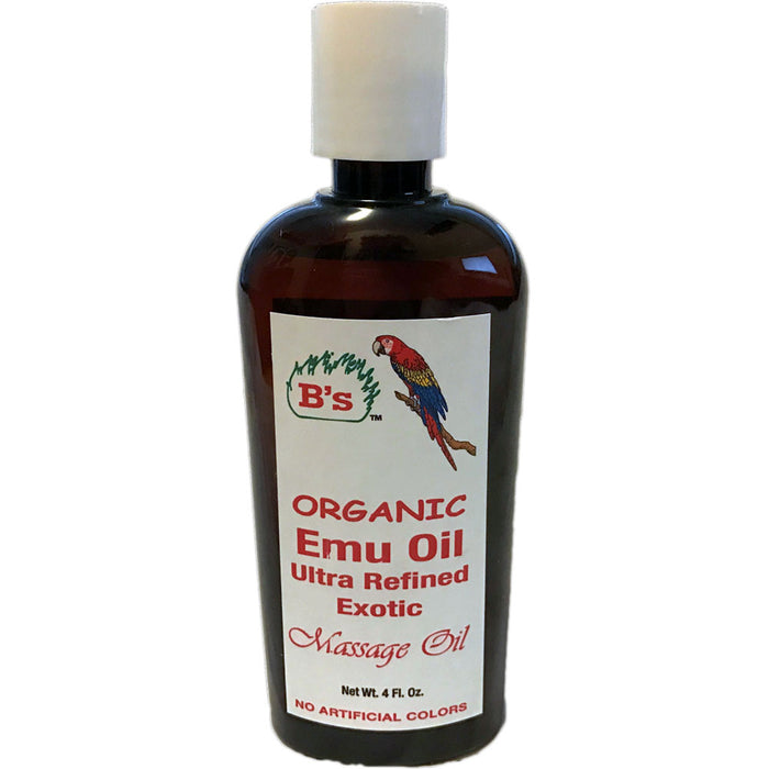 B's Organic Emu Massage Oil 4 Oz