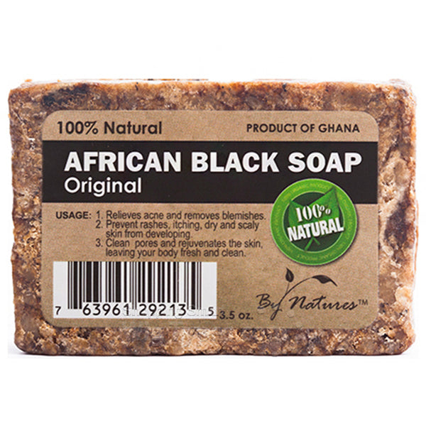 By Natures 100 Nat African Black Soap Original 3.5 Oz.
