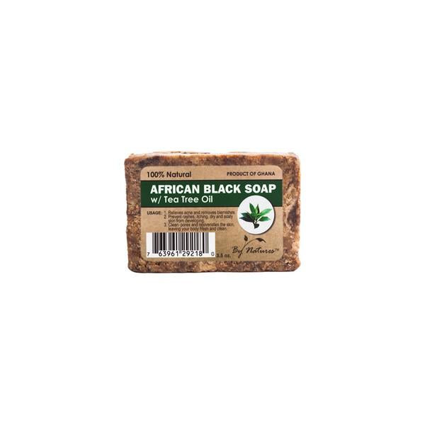 By Natures 100 Nat African Black Soap Tea Tree 3.5 Oz.