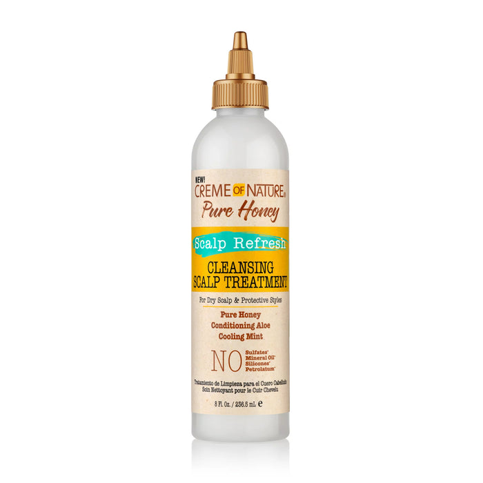 Creme of Nature Pure Honey Scalp Refresh Cleansing Scalp Treatment 8 oz