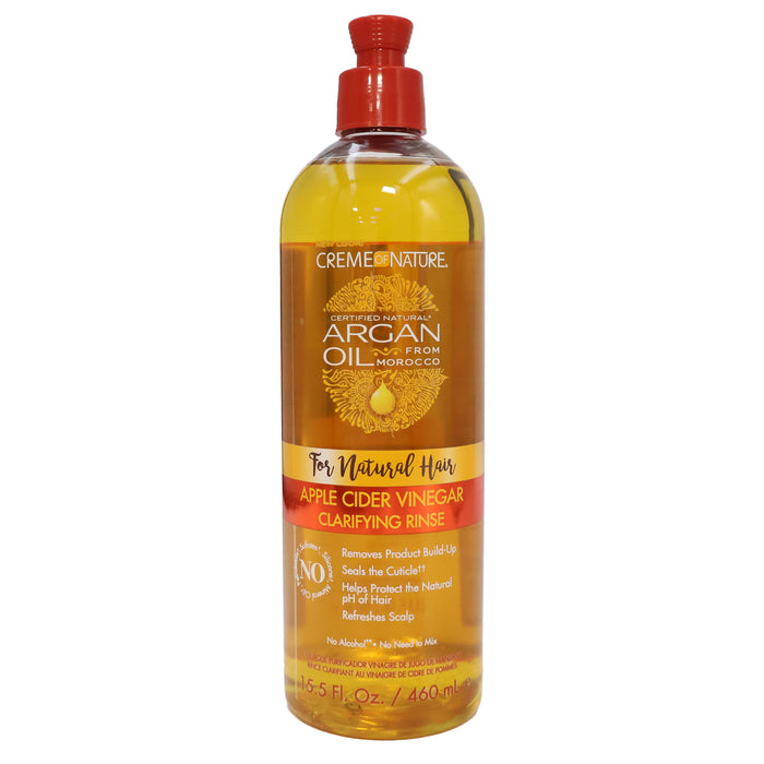 Creme Of Nature Argan Oil Apple Cider Vinegar Clarifying Rinse, 15.5 Oz.