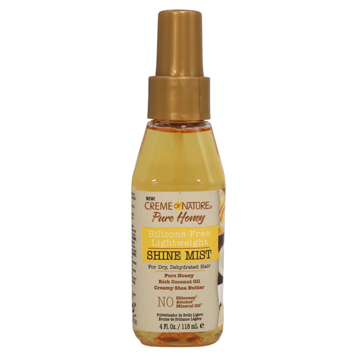 Creme of Nature Pure Honey Silicone-Free Lightweight Shine Mist, 4 Oz.