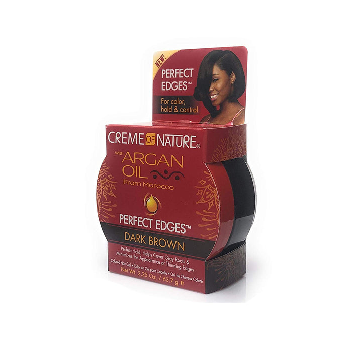 Creme of Nature Perfect Edges with Argan Oil Dark Brown, 2.25 Oz.