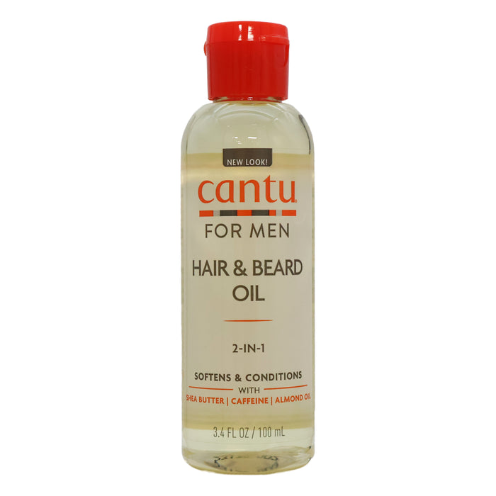 Cantu For Men 2 In 1 Hair Beard Oil, 3.4 Oz.