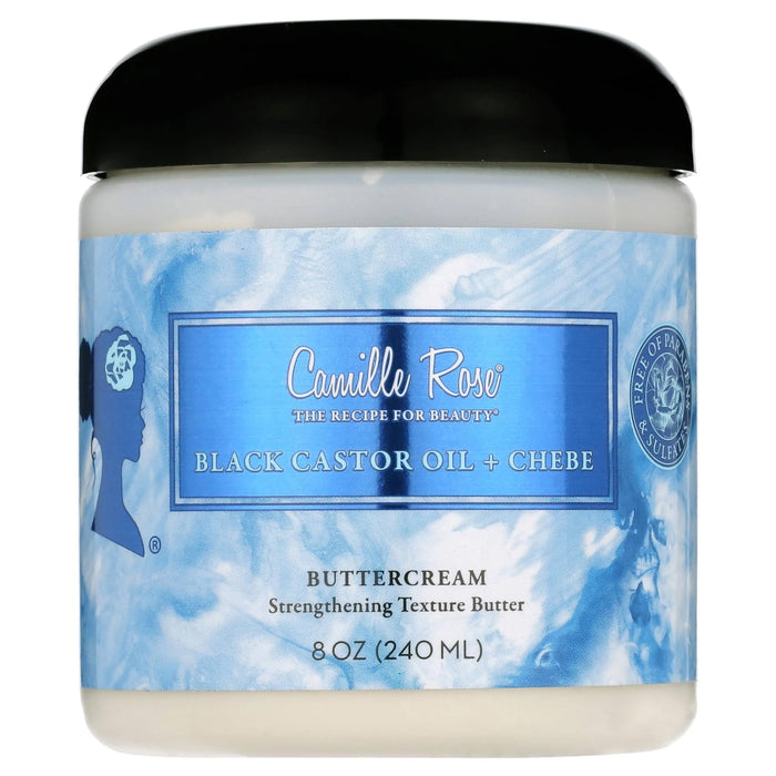 Camille Rose Black Castor Oil, Chebe Buttercream Textured Butter, 8 oz