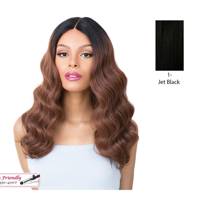 Synthetic Iron Friendly Wig,Black