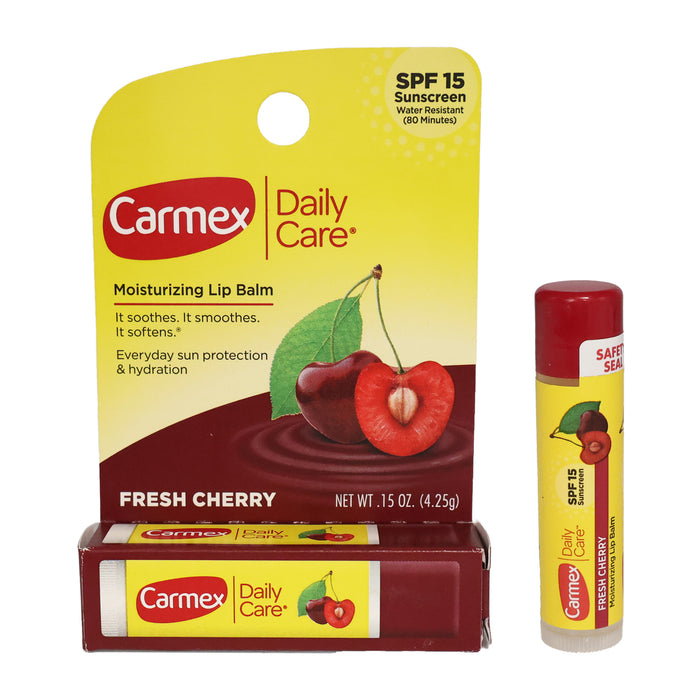 Carmex Click-Stick Moisturizing Lip Balm Cherry, 0.15 Oz.