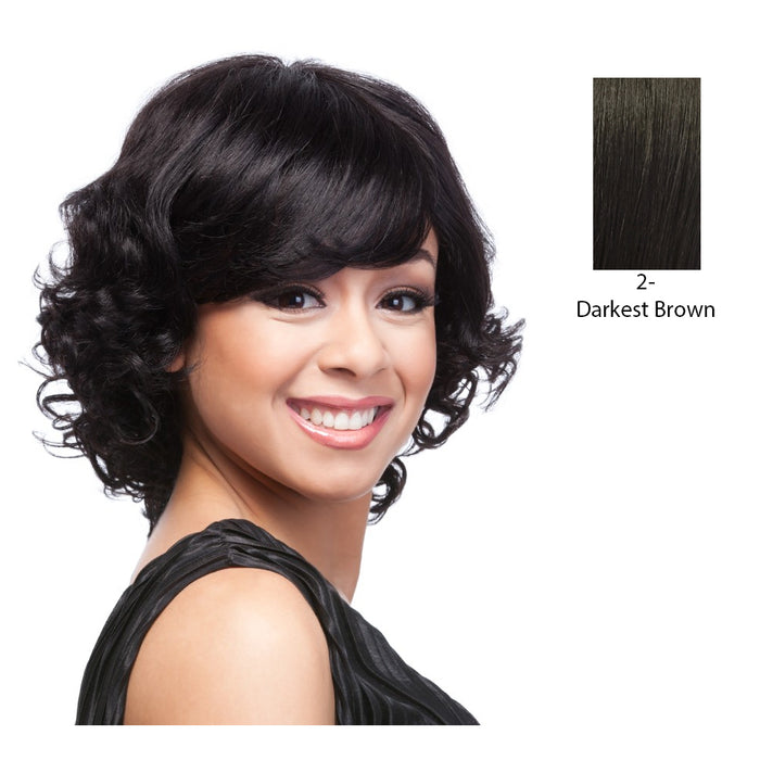 Human Hair Wig - HH Brianna,Darkest Brown