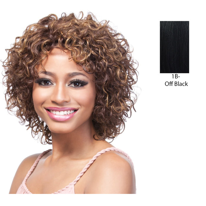 100 Percent Human Hair Wig,Off Black