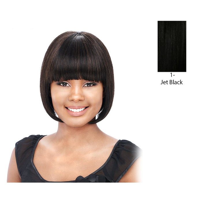 Human Hair Wig Yaki 810,Black