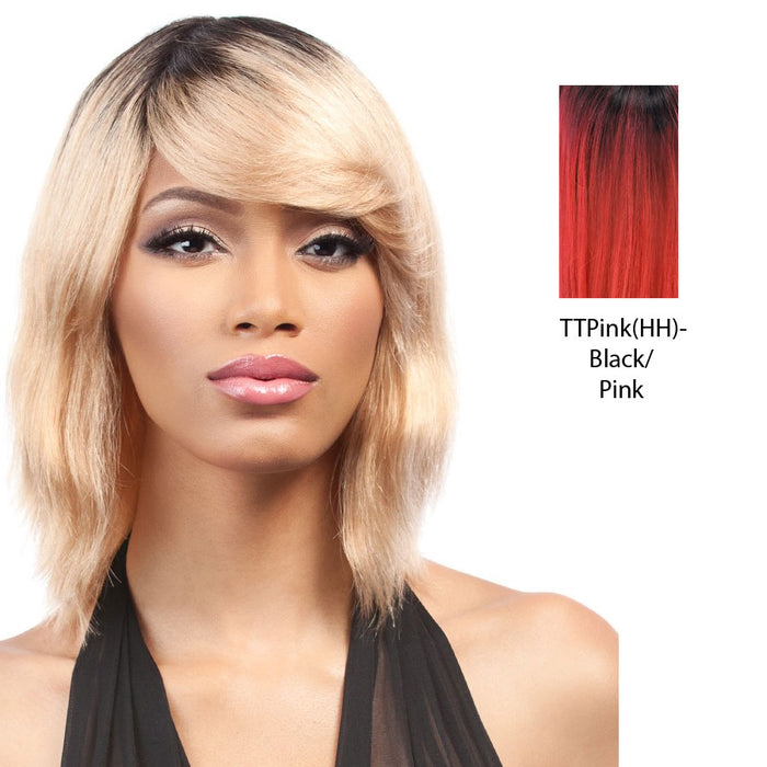 Salon Remi 100% Brazilian Human Hair Unprocessed Wig,TT PINK